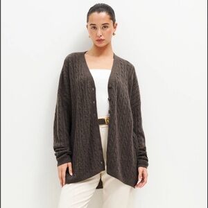 Reformation Giusta Oversized Cashmere Cardigan